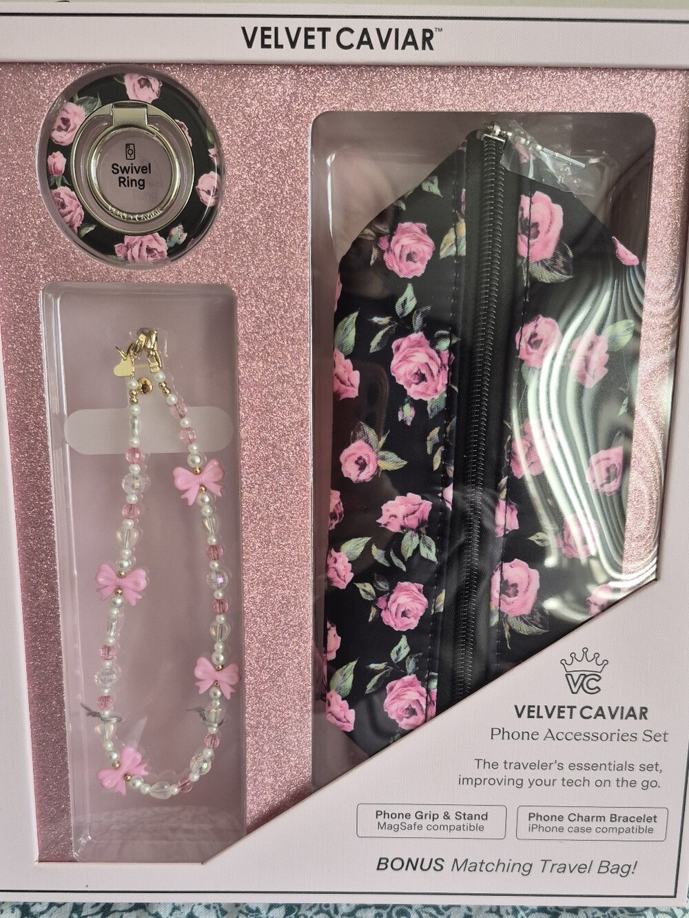 NIB ☆ Velvet Caviar Phone Accessories Set (Only 1 Box)